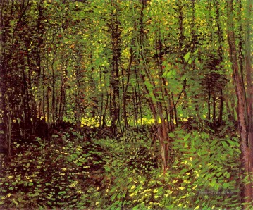 Bäume und Unterholz Vincent van Gogh Ölgemälde